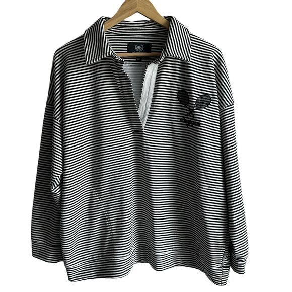 Ellandemm Club Stripe Oversized Pullover M/L - Picture 2 of 11